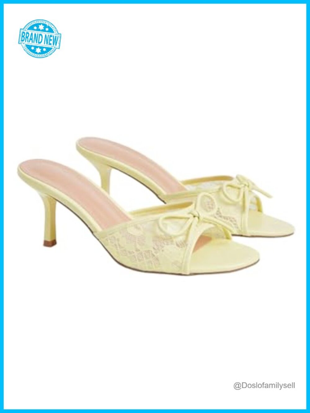 Lace Kitten Heel Sandals Open Toe Mesh Mesh Heeled Dressy
